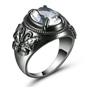 10K Black Gold Filled Jewelry Wedding Ring